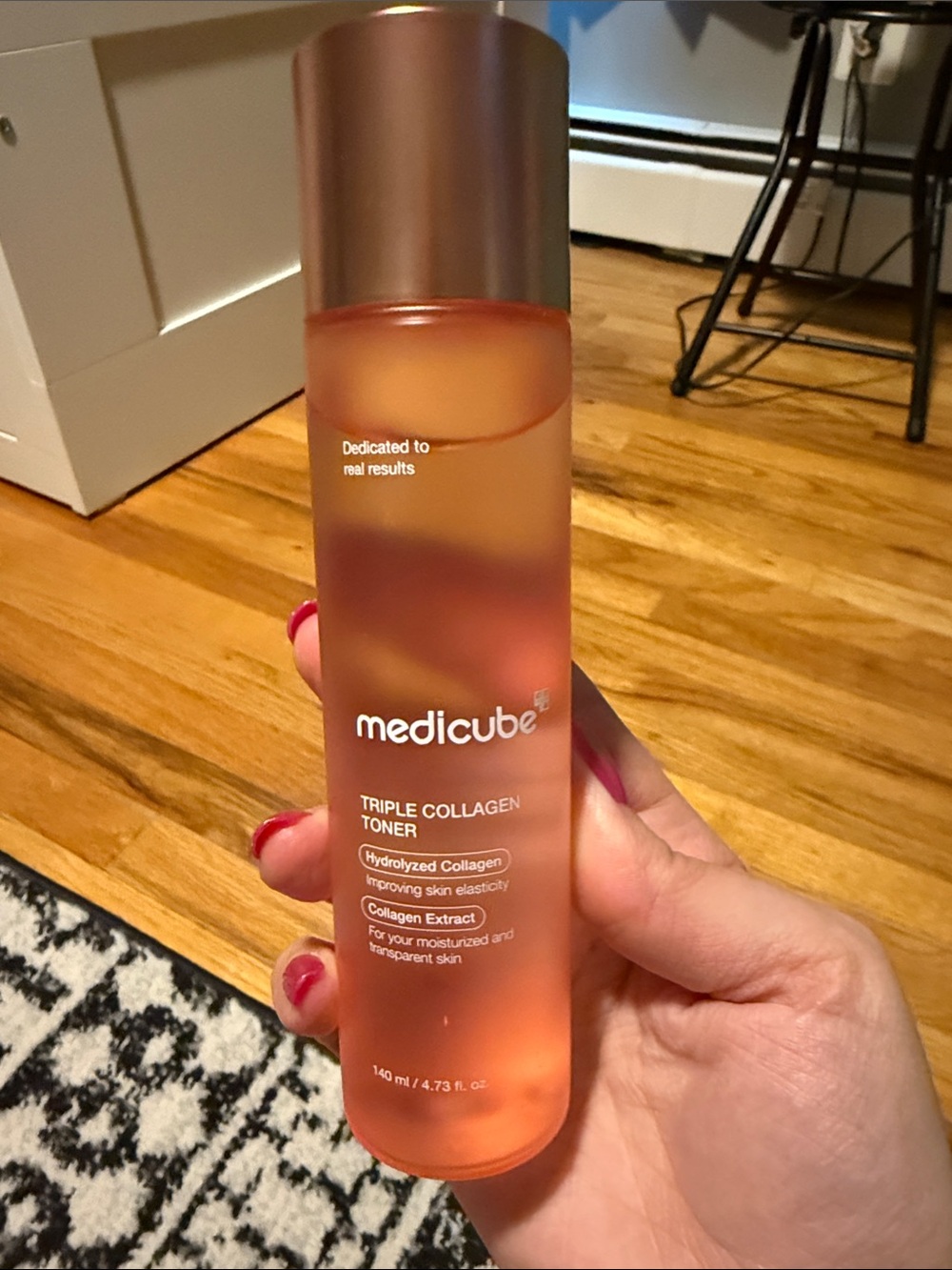 Medicube Triple Collagen Toner — Peach Pink Hydration